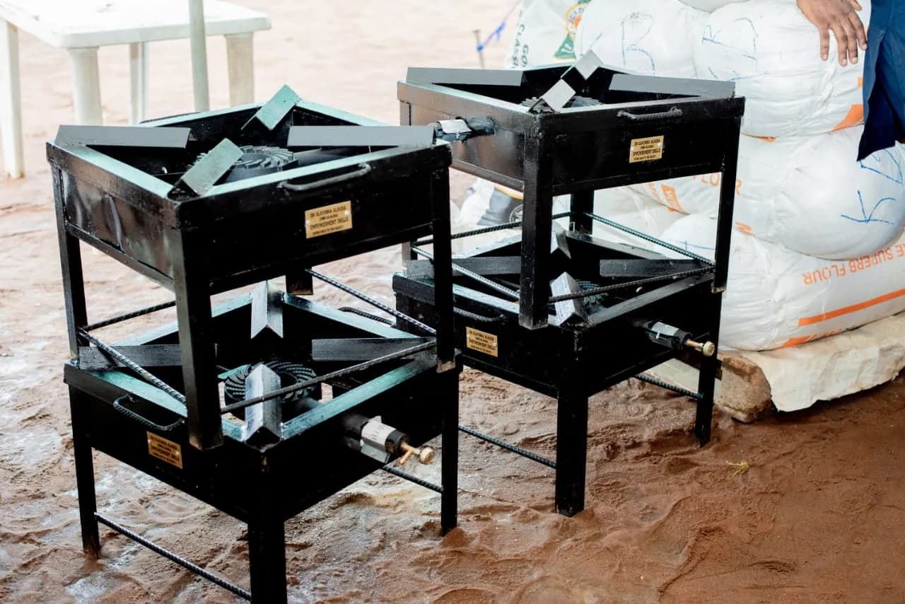 Empowerment equipment photographed during a community support event